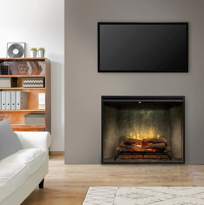 Dimplex Revillusion 36 Inch Built-In Electric Firebox Herringbone 500002400