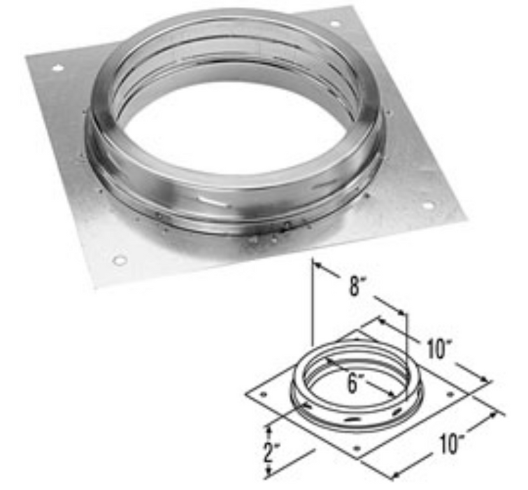 Duratech 6" Anchor Plate 6DT-AP