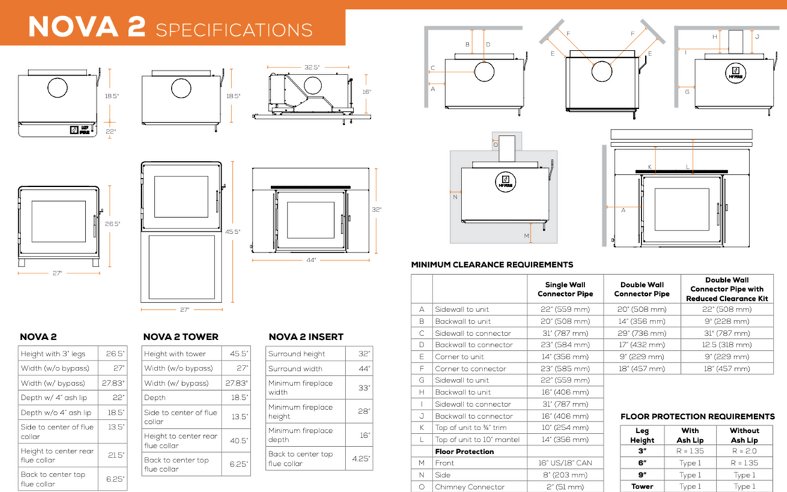 MF Fire Nova 2 Insert w/ Door