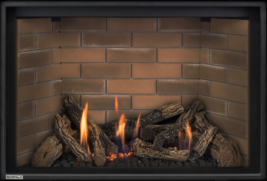 Montigo DelRay 42-Inch Full Load Square Direct Vent Gas Fireplace