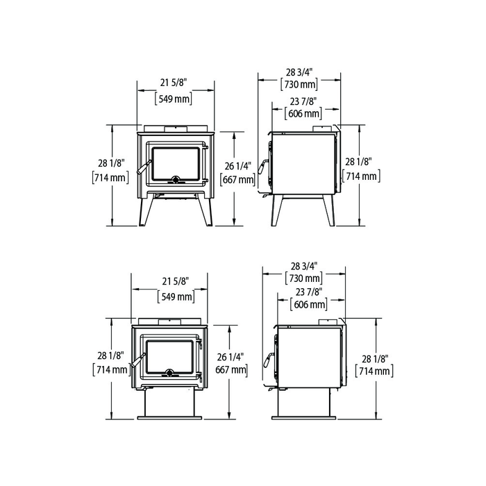 True North TN25C Wood Stove