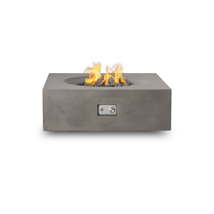 Pyromania Fire Tao Square Concrete Fire Pit Table