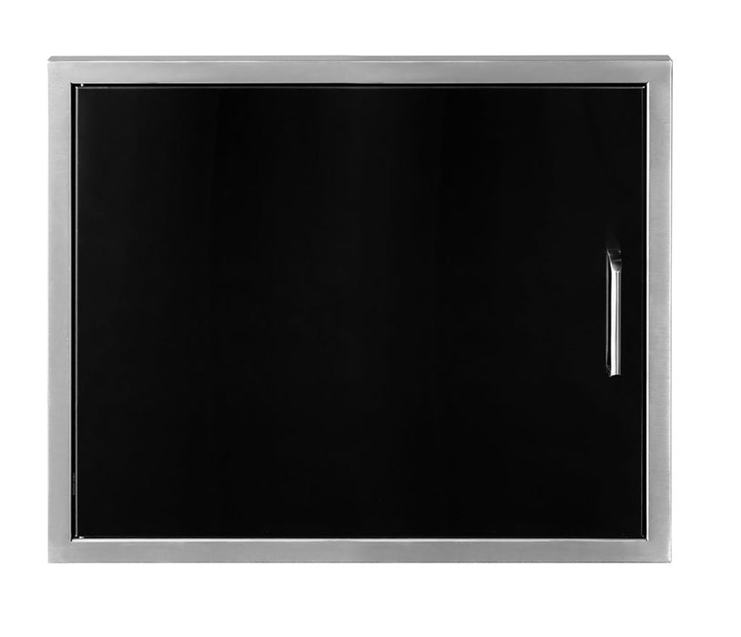 Wildfire Outdoor Horizontal Single Door BLACK SS - WF-HSD2720-BSS