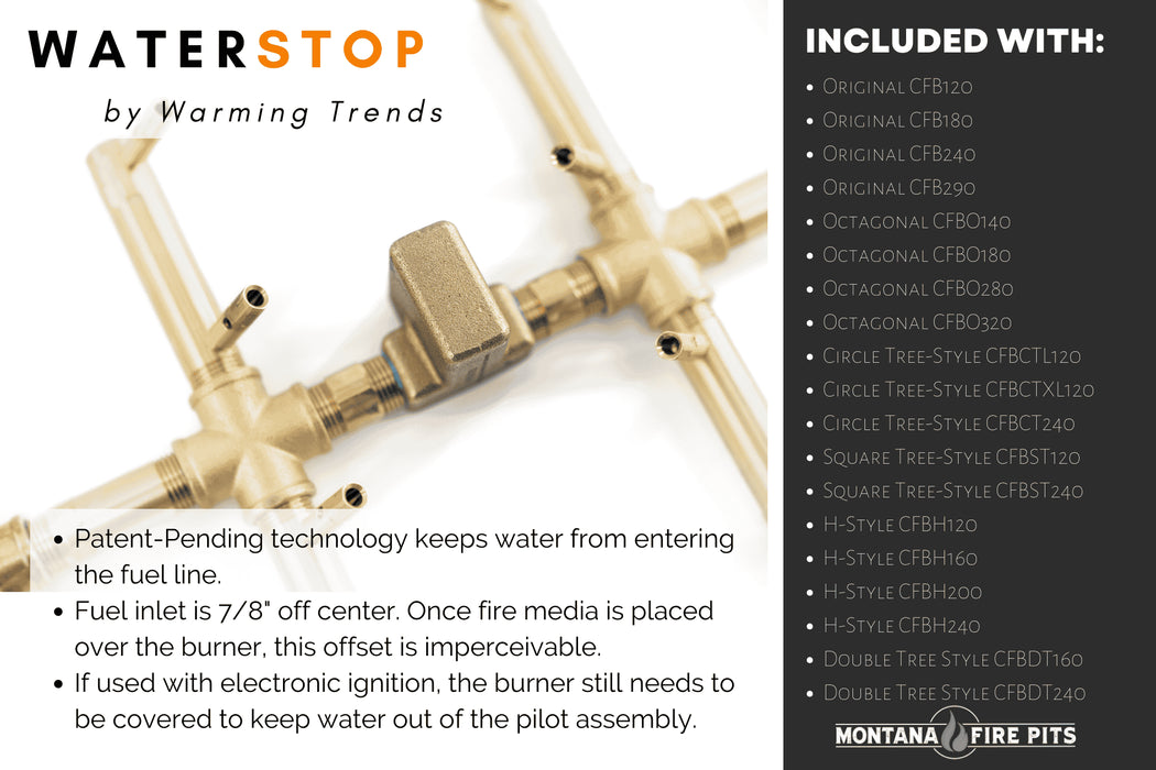 Warming Trends Original Crossfire 180K BTU Brass Burner - CFB180