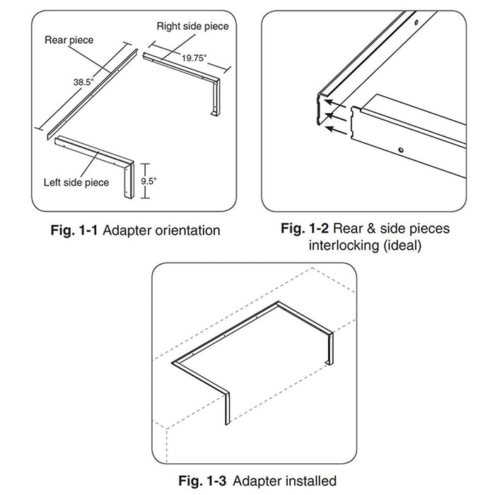 American Outdoor Grill Retrofit Adaptor for 36-Inch Built-In Grill - AD-5T