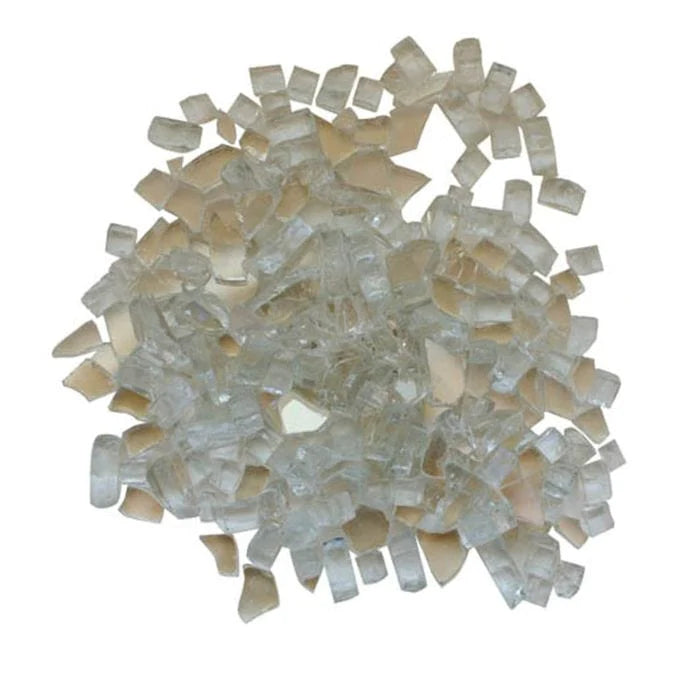Sierra Flame AMSF-GLASS-01 by Amantii 1/4" Clear Reflective Fire Glass - 5lbs