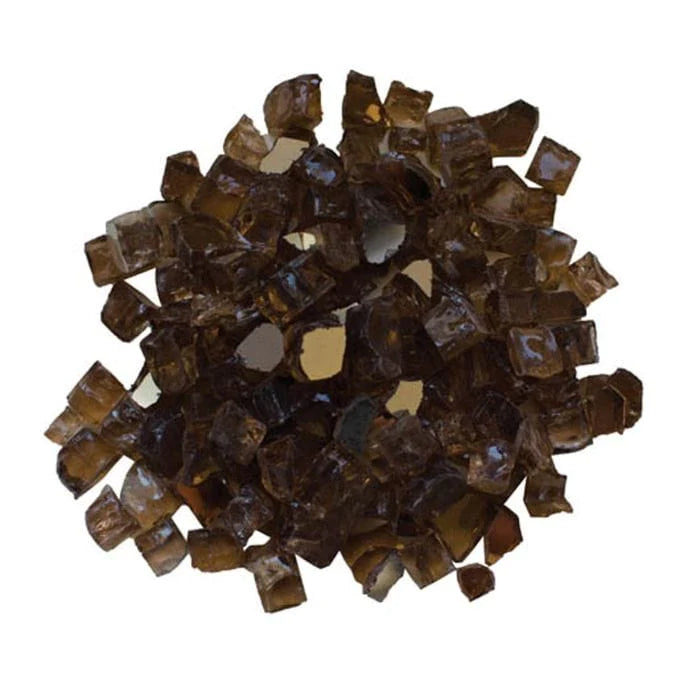 Sierra Flame AMSF-GLASS-02 by Amantii 1/2" Light Brown Reflective Fire Glass - 5lbs