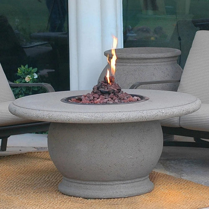 American Fyre Designs 48" Amphora Concrete Round Gas Fire Pit Table