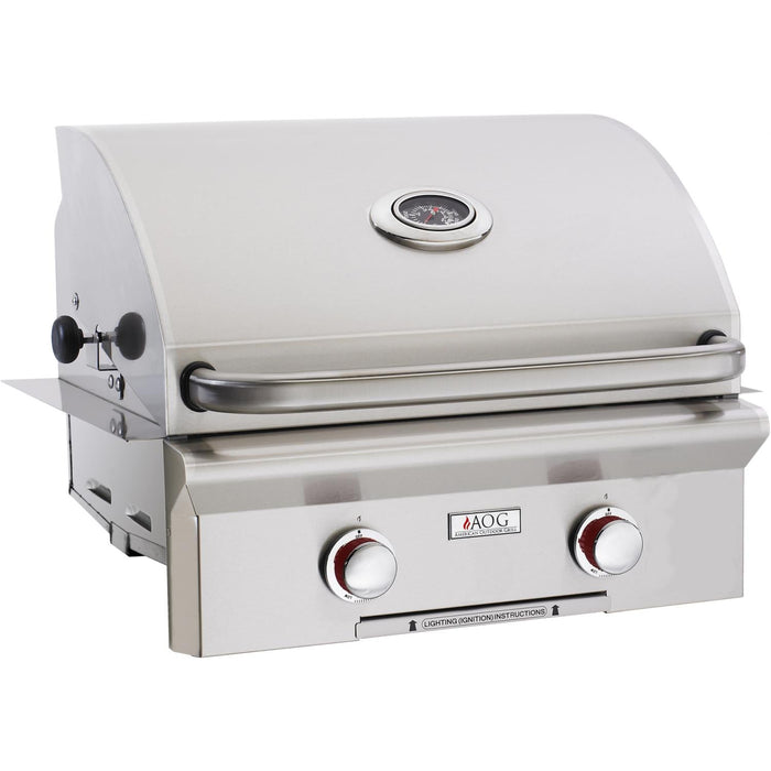 American Outdoor Grill 24” Built-in T-Series 2-Burner Natural Gas Grill - 24NBT-00SP