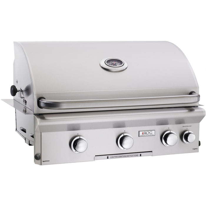 American Outdoor Grill 30-Inch L-Series 3-Burner Built-In Natural Gas Grill with Rotisserie - 30NBL