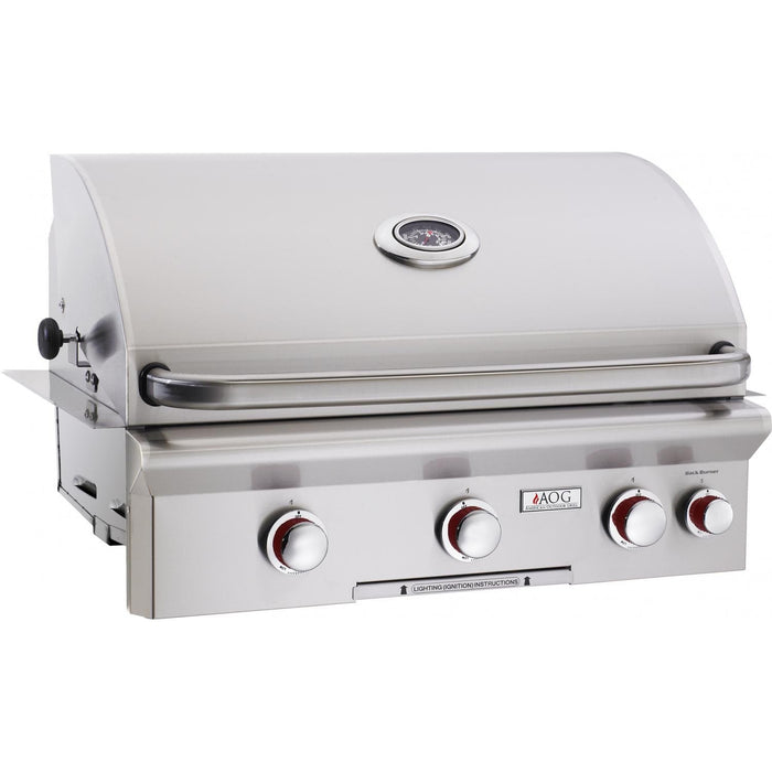 American Outdoor Grill 30-Inch T-Series 3-Burner Built-In Natural Gas Grill with Rotisserie - 30NBT