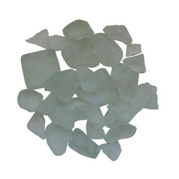 Amantii Frosted White Fire Glass - 5lbs