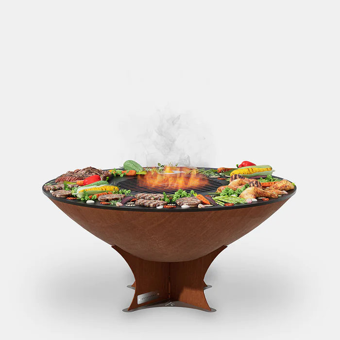 Arteflame Classic 40" - Corten Steel Grill - Low Euro Base