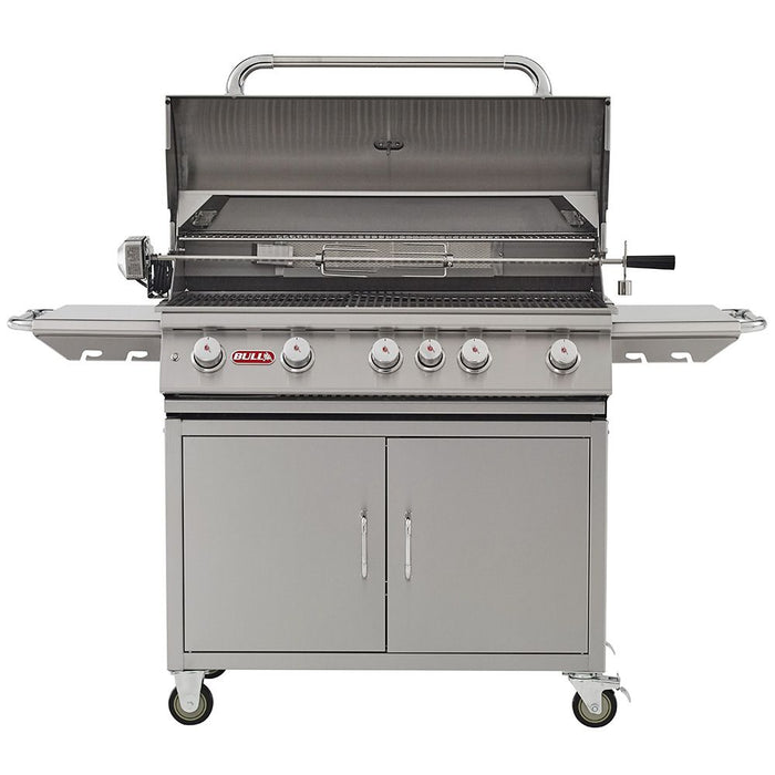 Bull Grills Brahma 38-Inch 5-Burner Freestanding Grill with Rear Infrared Burner - 575689+CART