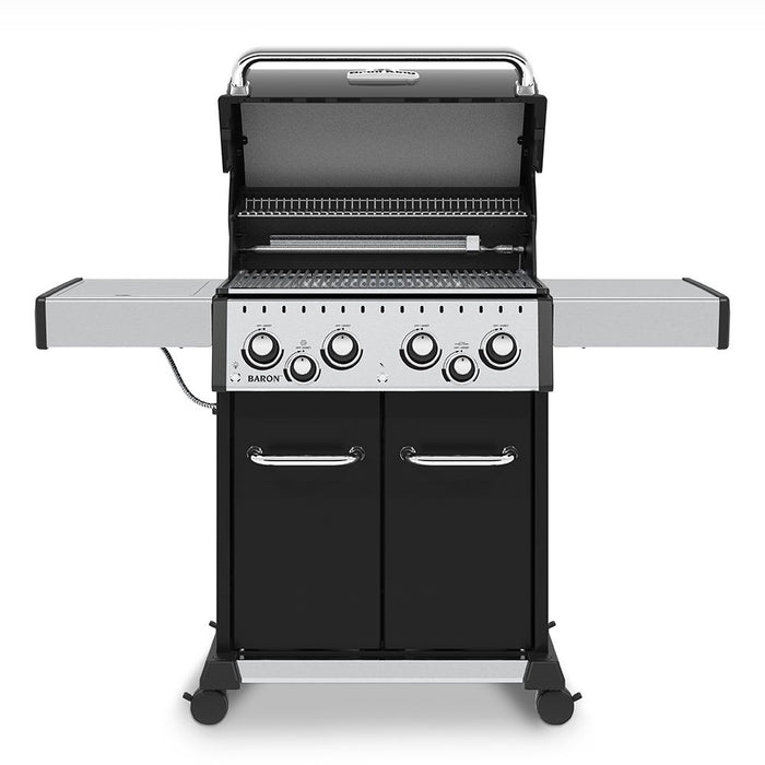 Broil King Baron 490 Pro 4-Burner Gas Grill with Rotisserie and Side Burner