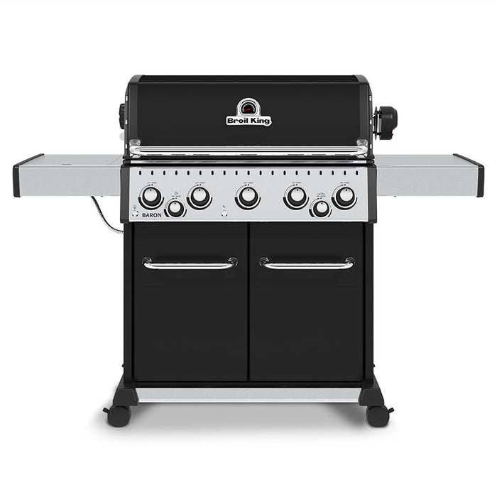 Broil King Baron 590 Pro 5-Burner Gas Grill with Rotisserie and Side Burner