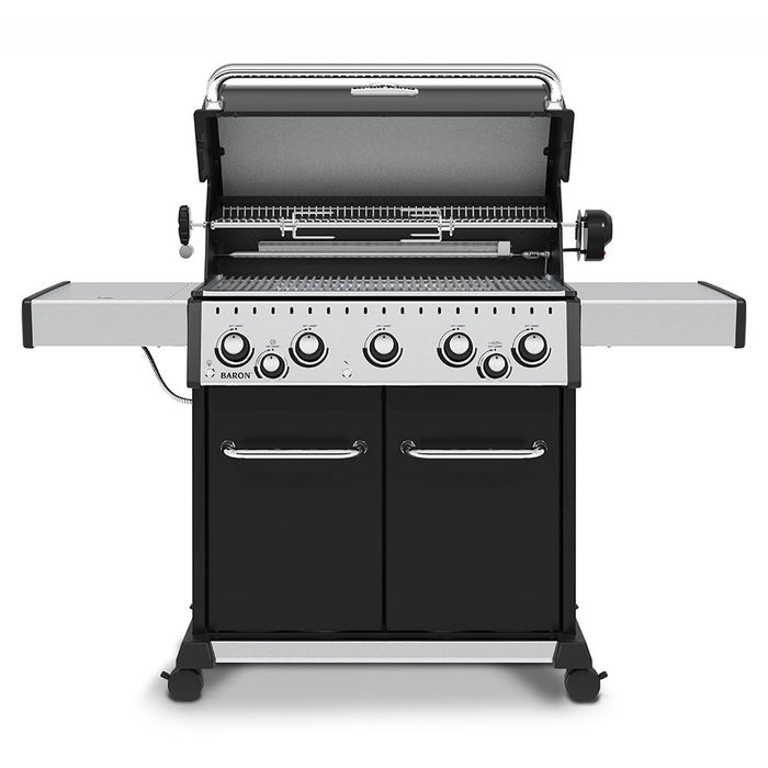 Broil King Baron 590 Pro 5-Burner Gas Grill with Rotisserie and Side Burner