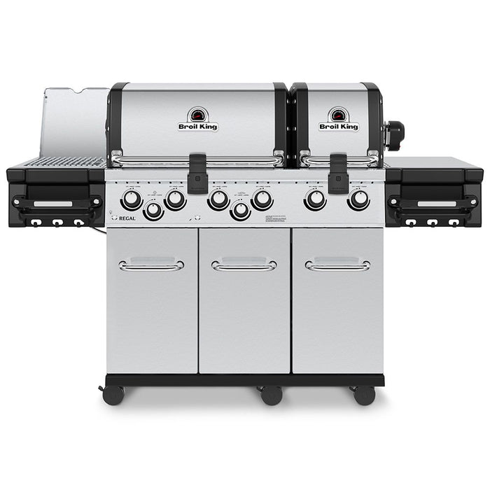 Broil King Regal S 690 IR Pro Infrared 6-Burner Gas Grill with Rotisserie and Side Burner