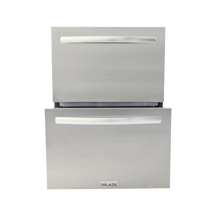 Blaze 23.5-Inch 5.1 Cu. Ft. Outdoor Rated Stainless Steel Double Drawer Refrigerator (BLZ-SSRF-DBDR5.1)