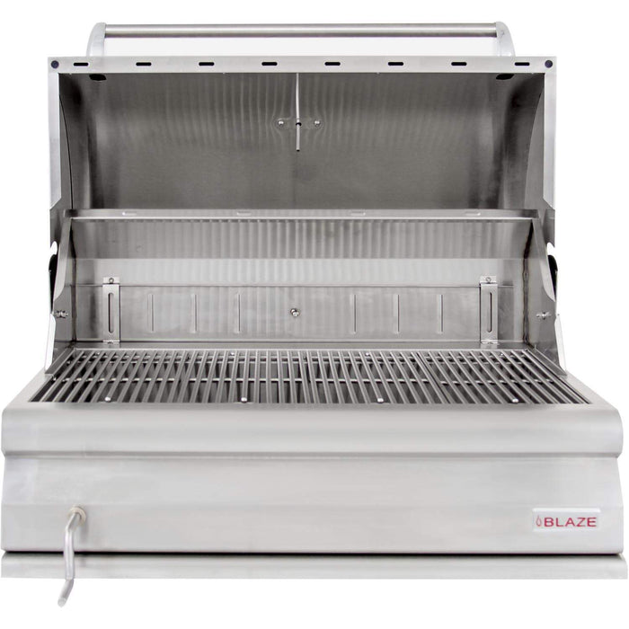 Blaze 32-Inch Built-In Stainless Steel Charcoal Grill - BLZ-4-CHAR