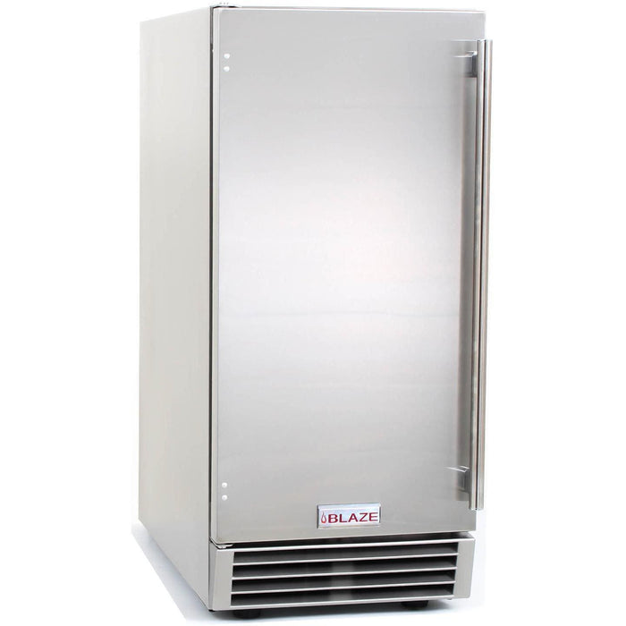 Blaze 50 Lb. 15-Inch Outdoor Rated Ice Maker With Gravity Drain - BLZ-ICEMKR-50GR