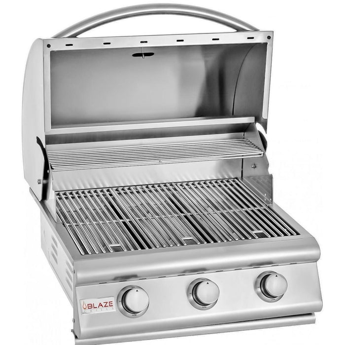 Blaze Prelude LBM 25-Inch 3-Burner Built-In Grill - BLZ-3LBM