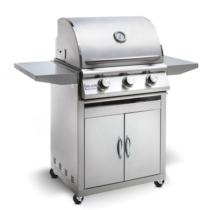 Blaze Prelude LBM 25" 3-Burner Freestanding Gas Grill - BLZ-3LBM-w/cart