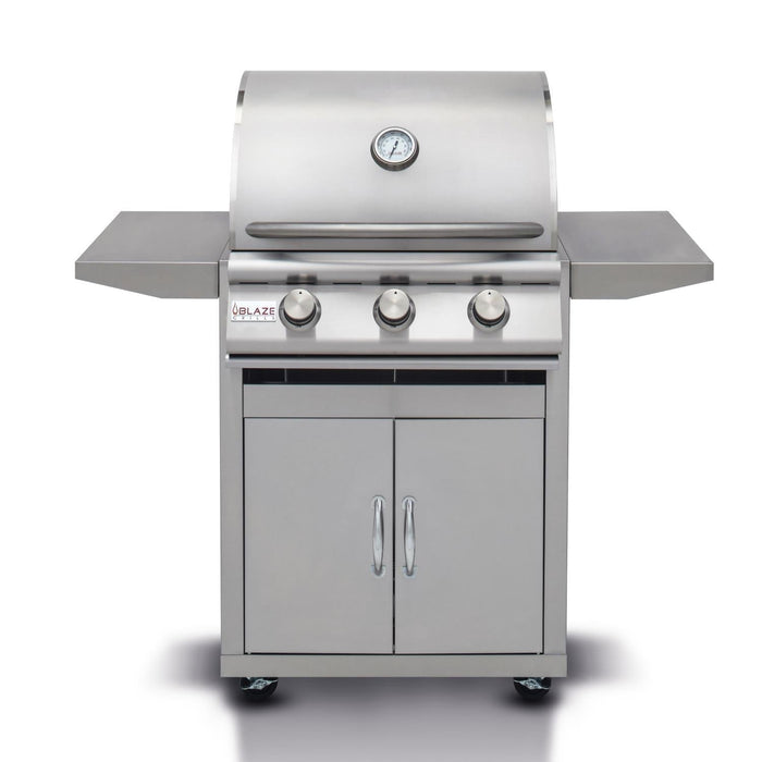 Blaze Prelude LBM 25" 3-Burner Freestanding Gas Grill - BLZ-3LBM-w/cart