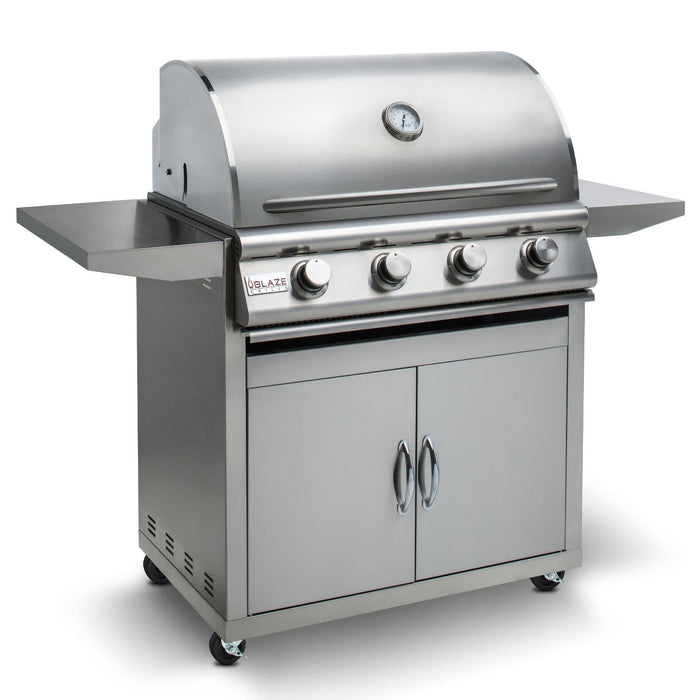 Blaze Prelude LBM 32-Inch 4-Burner Freestanding Grill - BLZ-4LBM-w/cart