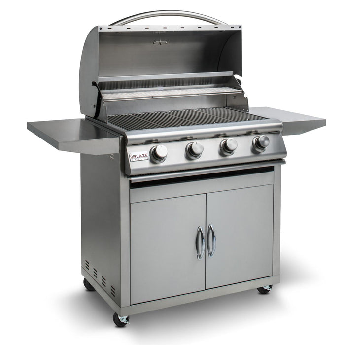 Blaze Prelude LBM 32-Inch 4-Burner Freestanding Grill - BLZ-4LBM-w/cart