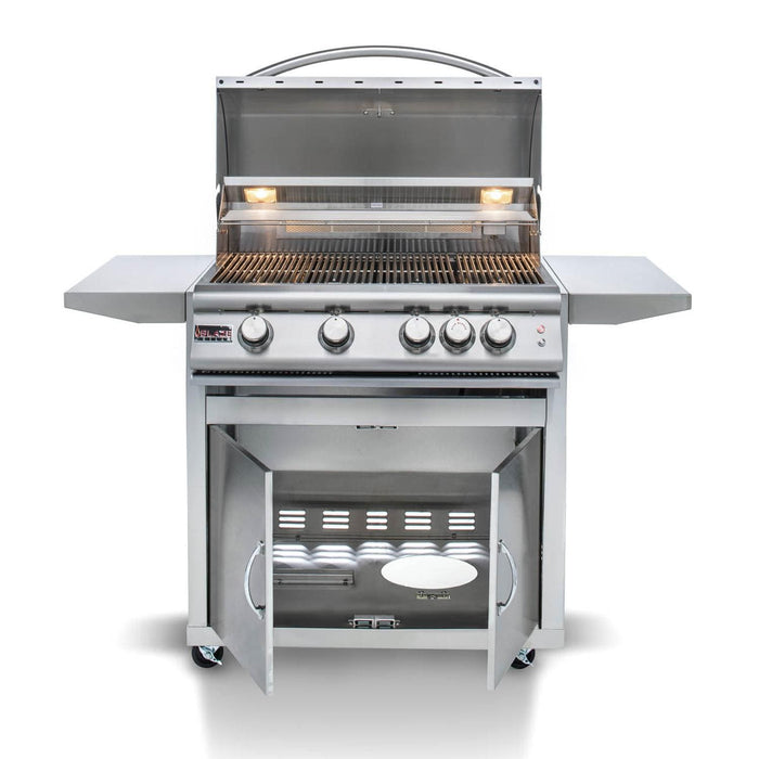 Blaze Premium LTE 32" 4-Burner Freestanding Grill With Rear Infrared Burner & Grill Lights - BLZ-4LTE-cart