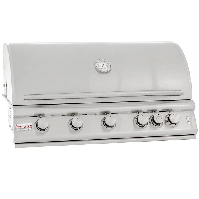 Blaze Premium LTE 40-Inch 5-Burner Built-In Grill With Rear Infrared Burner & Grill Lights - BLZ-5LTE2