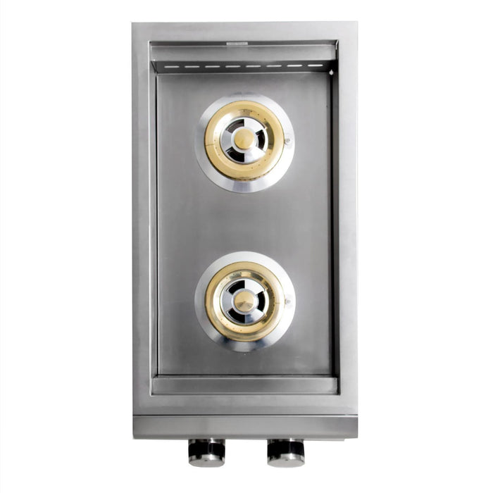 Blaze Premium LTE Built-In Stainless Steel Double Side Burner With Lights - BLZ-SB2LTE