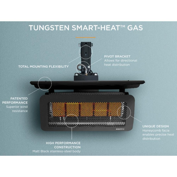 Bromic Tungsten 300 20-Inch Smart-Heat 26,000 BTU Gas Patio Heater - BH0210001-1