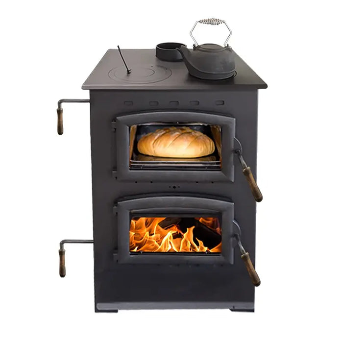 Buck Stove Homesteader Wood Burning Cook Stove & Baking Oven with Blower