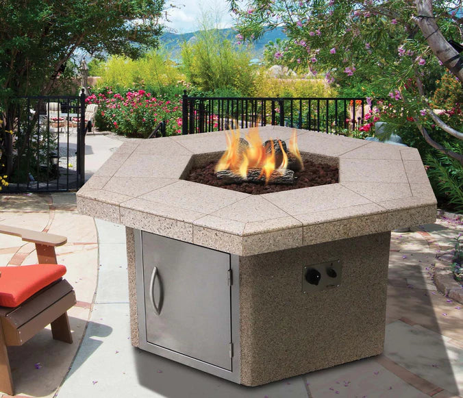 Cal Flame - Hexagonal Fire Table FPT-H401M — Fire Elements