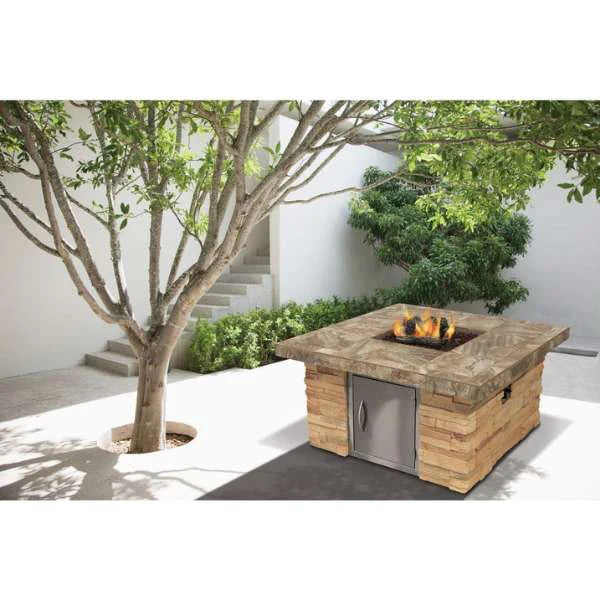 Cal Flame - Square Stucco and Tile Fire Table FPT-S301M