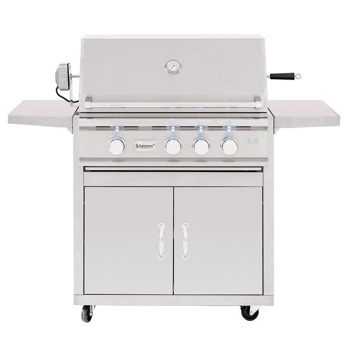 Summerset 32" TRL 3-Burner Freestanding Grill - CART-TRLD32 + TRLD32