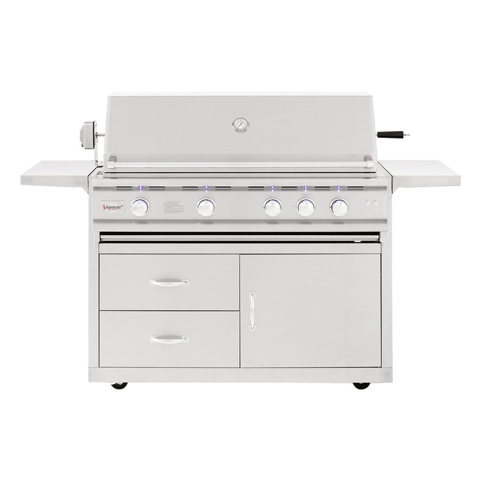 Summerset 44" TRL 4-Burner Freestanding Grill - CART-TRLD44 + TRLD44