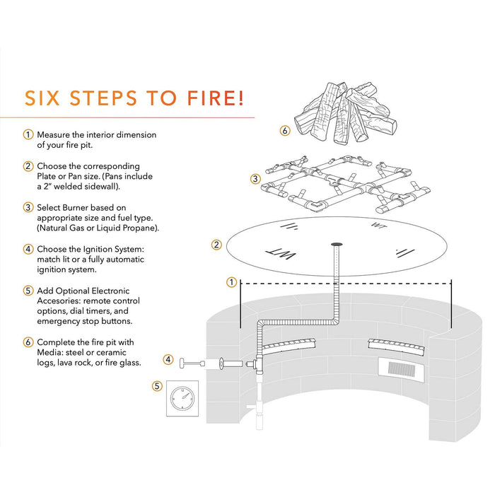 Warming Trends H-Style Crossfire 160K BTU Brass Burner - CFBH160