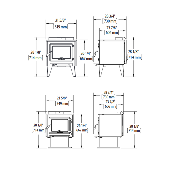 True North TN20 Wood Stove | 31010009