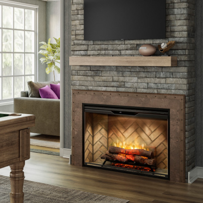 Dimplex Revillusion 42 Inch Built-In Electric Firebox Weathered Concrete 500002411