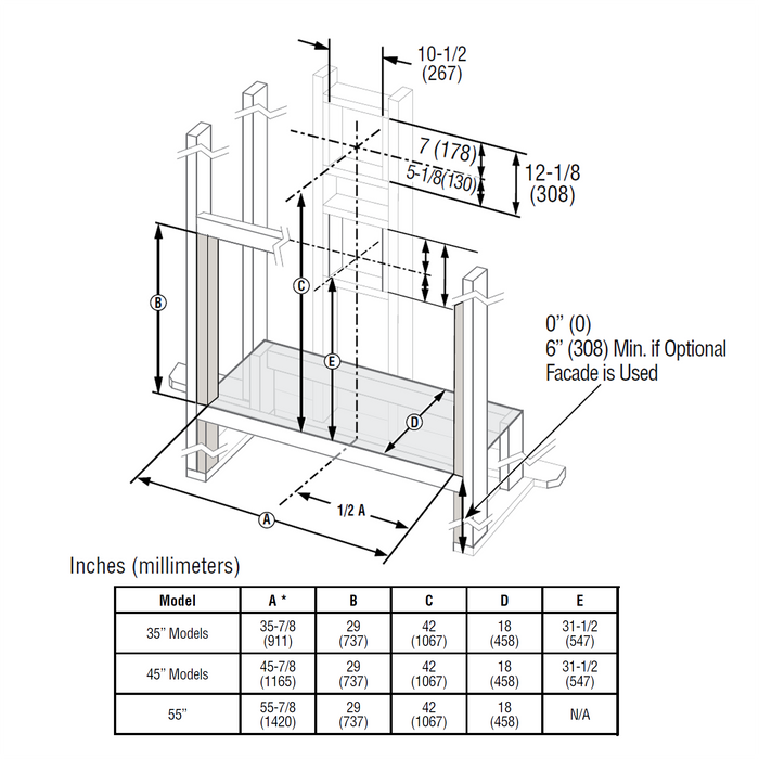 Superior DRL2035 35-Inch Linear Direct Vent Gas Fireplace