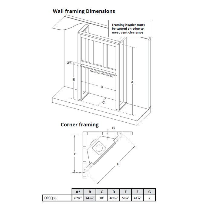 Montigo DelRay 38-Inch Full Load Square Direct Vent Gas Fireplace