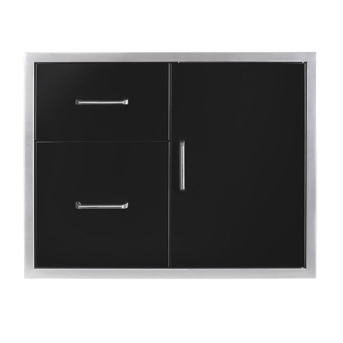 Wildfire Outdoor Door/ Drawer Combo BLACK SS - WF-DDWCOMBO3024-BSS