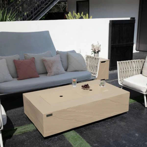 Elementi Plus Colorado Concrete Fire Pit Table OFG410SY