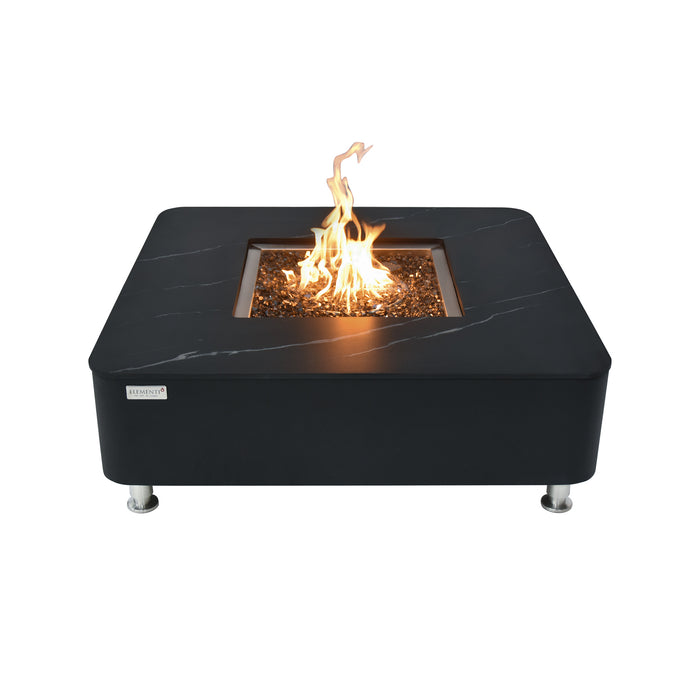 Elementi Plus Copenhagen Marble Porcelain Fire Pit Table OFP103