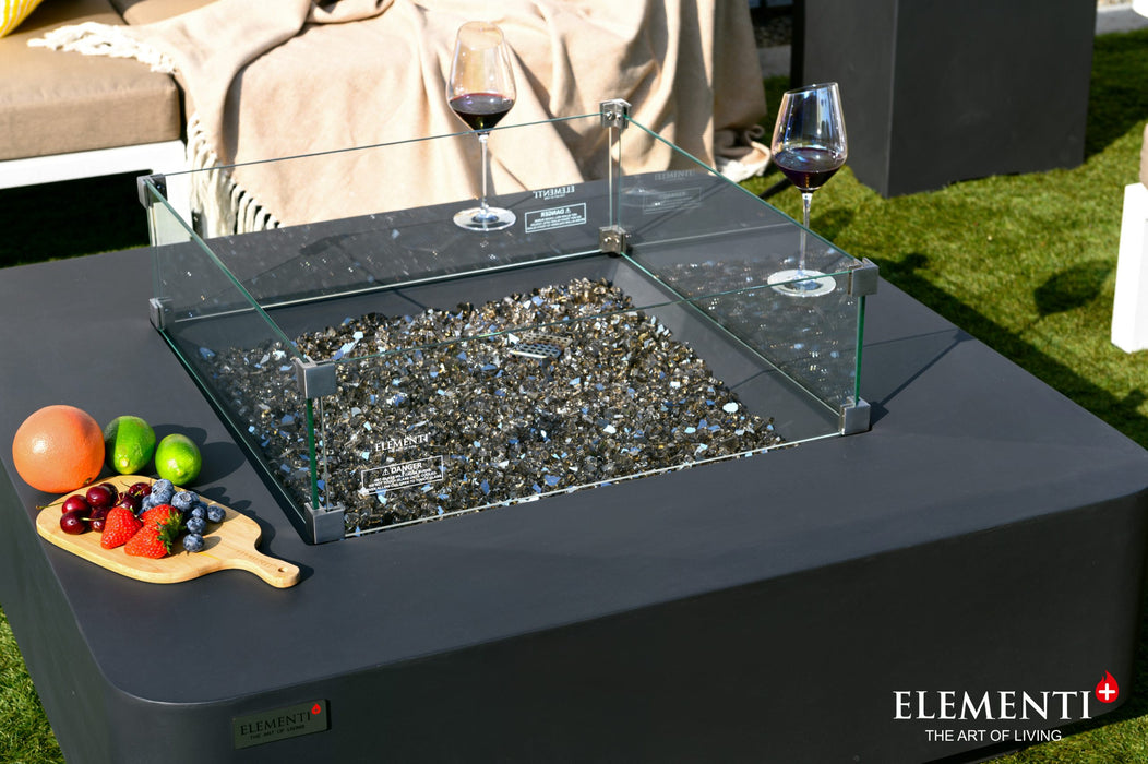 Elementi Plus Bergamo Concrete Fire Pit Table OFG419