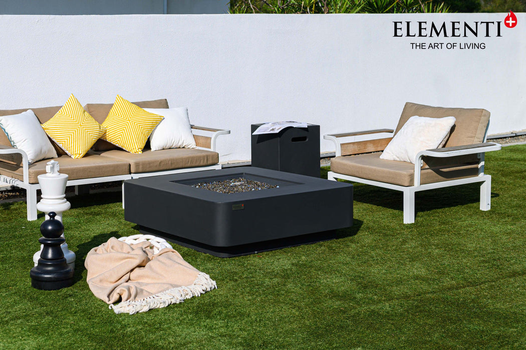 Elementi Plus Bergamo Concrete Fire Pit Table OFG419