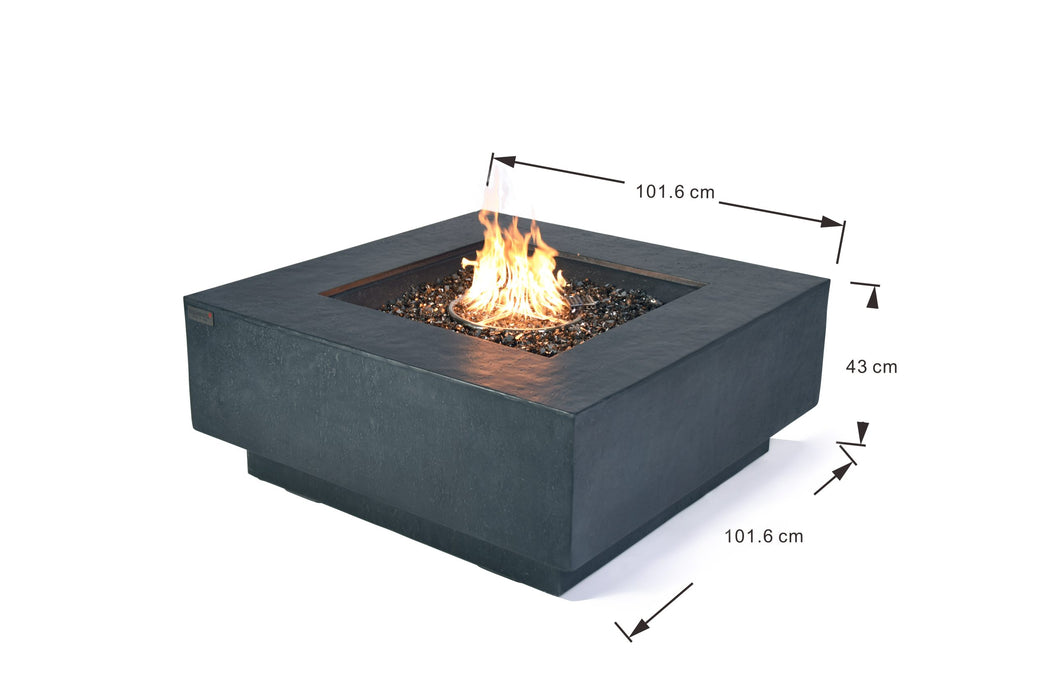 Elementi Plus Bergen Concrete Fire Pit Table - OFG413